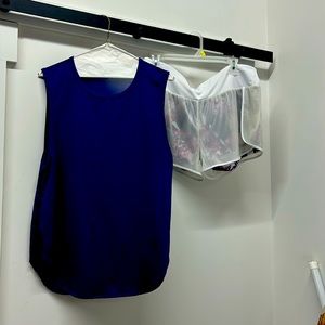 Fabletic Work Out Set-EUC-Matching shorts and Mesh Top